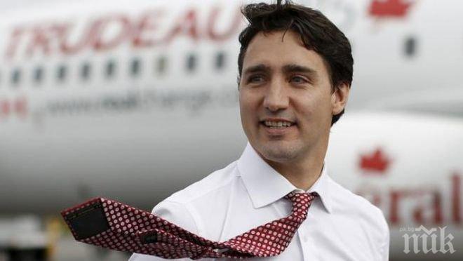 Канадския премиер Трюдо стана хит в интернет (снимка)