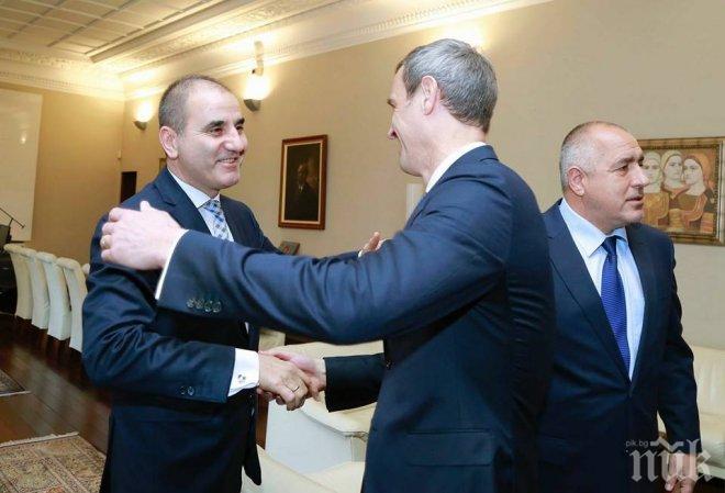 Цветанов и Борисов се срещнаха с директора на Европол Роб Уейнрайт (снимки)