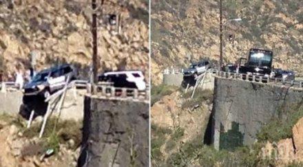 целунат съдбата мъж оцеля ръба скала две страховити катастрофи снимки