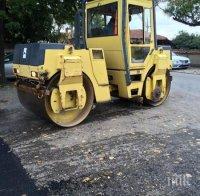 Машинно асфалтиране се извършва по пътя Айтос - Карнобат