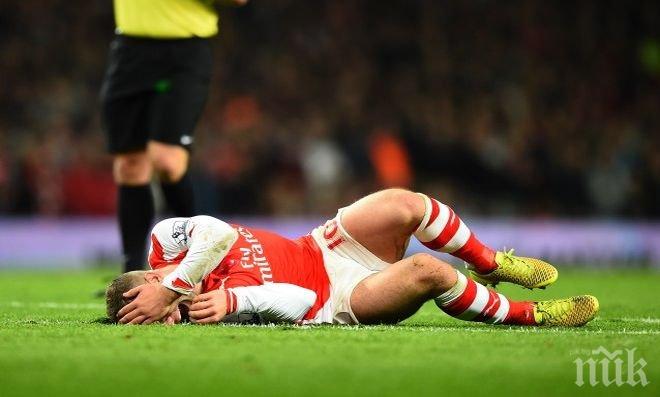 Арестуваха звезда на Арсенал за бой пред заведение