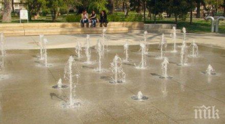 сухите фонтани цар симеоновата градина вече работят