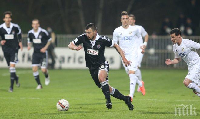 Божинов с асистенция при победа на Партизан