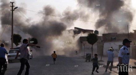 двама души ранени турския град килис артилерийски обстрел сирия