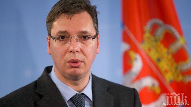 Вучич: Сърбия няма да влиза в НАТО, държи на военния неутралитет
