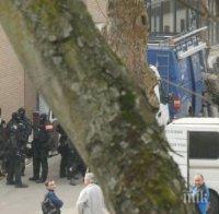 Първи снимки от акцията в Брюксел! Полицията отцепи район около жилищен блок