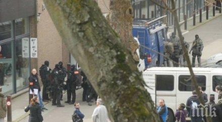 първи снимки акцията брюксел полицията отцепи район около жилищен блок