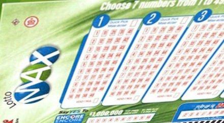 щастливец удари 384 млн lotto max канада