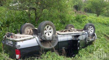 зрелищна катастрофа враца чудо размина без пострадали снимки