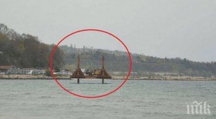 странна конструкция изникна морето варненския плаж