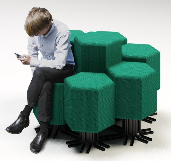 Италиански дизайнери създадоха „умна пуф мебел”