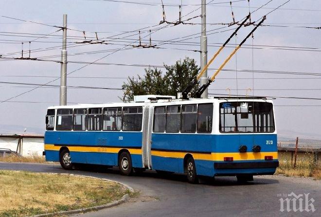 Спират тролеите в Хасково
