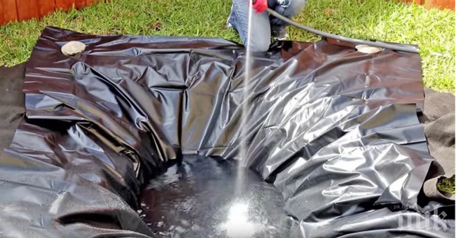 Тя изкопа дупка в двора, а един час по-късно на нейно място се появи красиво езеро!