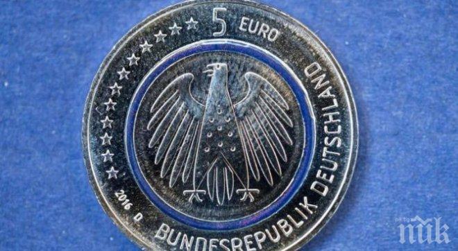 Вкарват в обращение монета от 5 евро