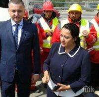 Министър Лиляна Павлова и кметът на Варна Иван Портних дадоха старт на ремонта на Аспаруховия мост