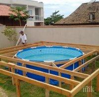 Този човек няма пари да си позволи басейн. Това, което той направи в задния си двор, е повече от впечатляващо!