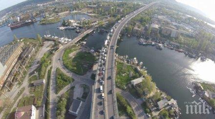 вижте адското задръстване варна птичи поглед снимки