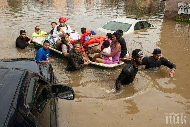 Шестима са загинали при наводнения в района на американския град Хюстън