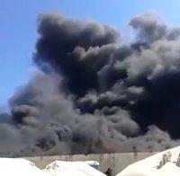 Пожар избухна в бежански лагер край Солун 