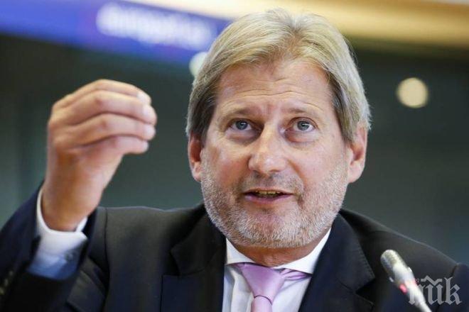 Йоханес Хан: ЕС ще обмисли мерки срещу Македония заради ситуацията в страната