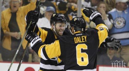 питсбърг елиминира рейнджърс плейофите нхл