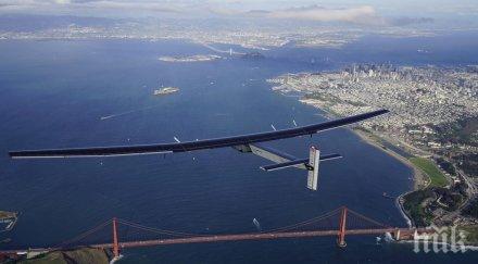 слънчевият самолет solar impulse приземи