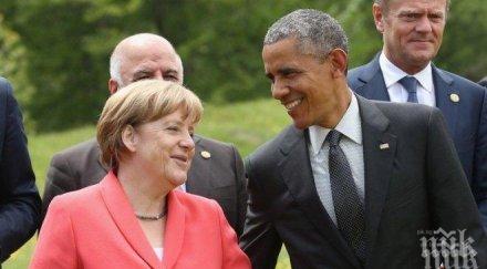 меркел обама призоваха скорошно изпълняване минските договорености