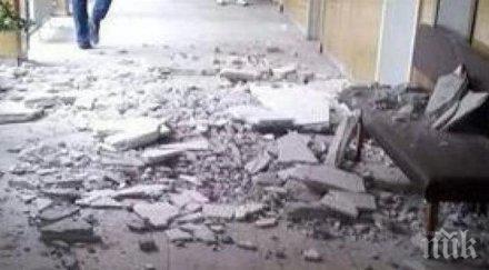 косъм трагедия мазилка откърти метри деца училище