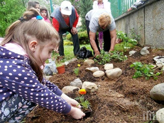 Млади и възрастни засаждат дръвчета заедно в отговор на съвременните предизвикателства