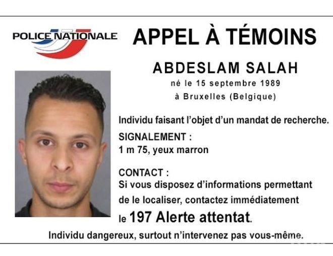 Франция повдигна официални обвинения срещу Салах Абдеслам за терора в Париж