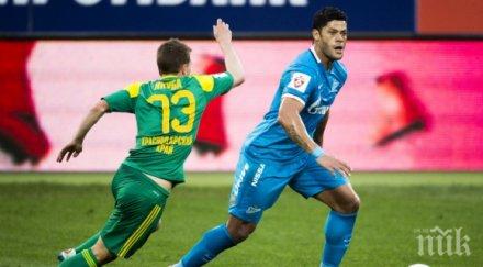 зенит разгроми кубан хълк поведе голмайсторите
