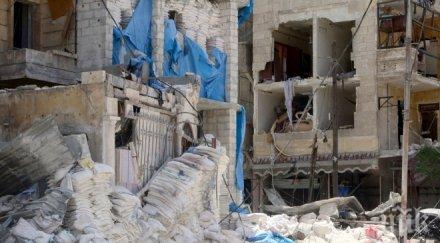 продължават престрелките жилищни райони алепо