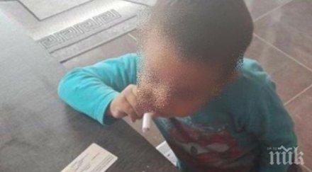 майката малкото наркоманче линиите кокаин брашно