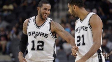 сан антонио разгроми оклахома първия мач серията