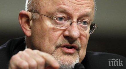 шефът американското разузнаване ислямска държава атакува сащ както париж брюксел