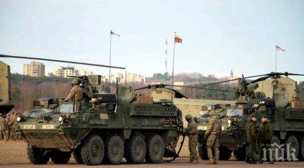 колона американска военна техника навлезе молдова