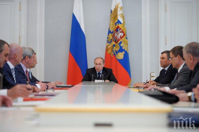 Путин прие закон за уволнението на депутатите