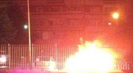 опожариха две коли бургаска болница