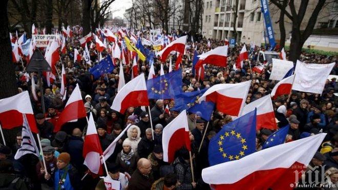 Протести задръстиха Варшава