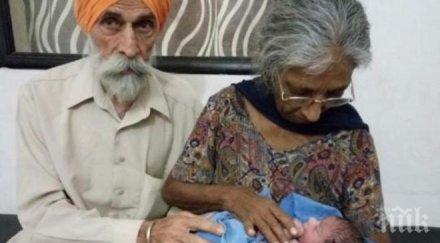 чудо невиждано индийка роди пръв път години