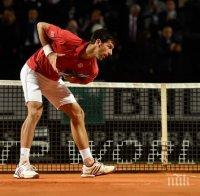 Ноле Джокович загуби сет на нула, но стигна до мач с Надал в Рим