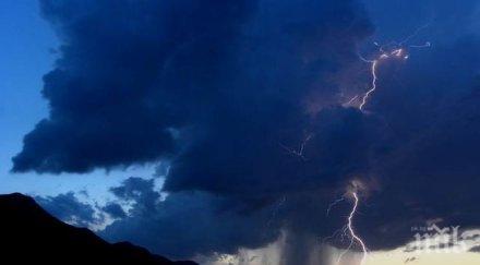 продължават гръмотевичните бури остава топло