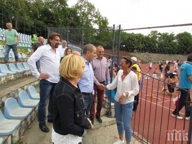 Цветанов бе гост на международен турнир по лека атлетика „Младост“ в Русе
