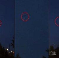 Тайнствено  НЛО пуска малки светещи топки над Аляска (ВИДЕО)