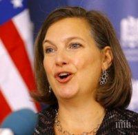 Виктория Нюланд призова Русия „да настъпи газта“ на преговорите с Украйна