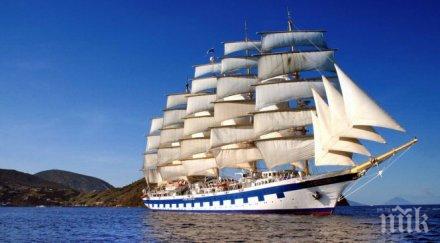 чудо невиждано големият пътнически ветроход акостира варна