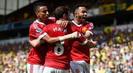 манчестър юнайтед триумфира шампионски обрат