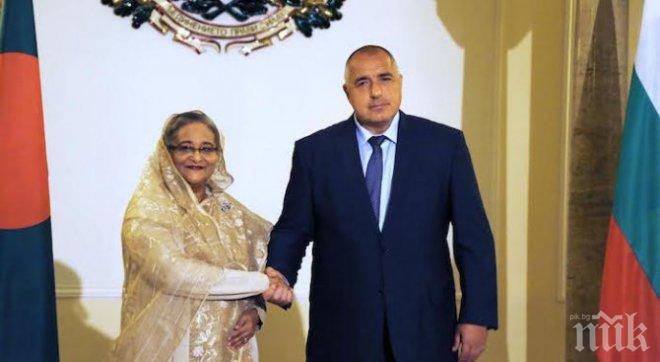Министър-председателят Борисов се срещна с премиера на Бангладеш (СНИМКИ)