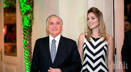 вижте скандалната първа дама бразилия млада президента