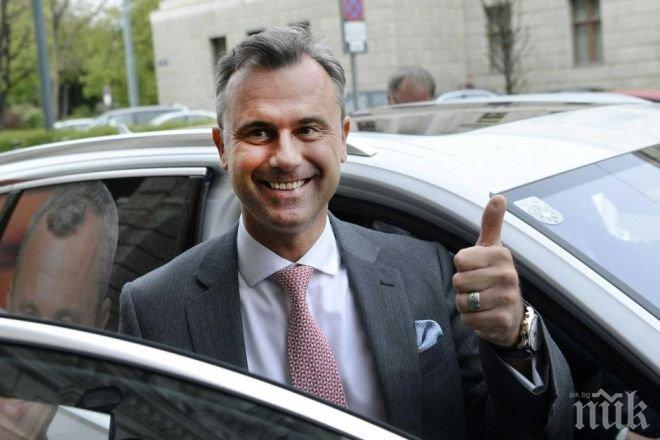 Националистът Норберт Хофер продължава да води на президентските избори в Австрия (обновена)